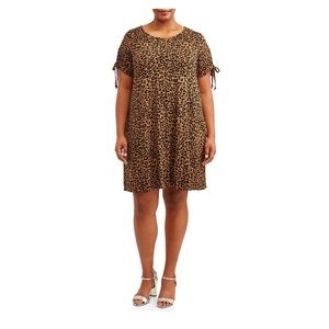 Terra and Sky Cheetah Print Dress 3x